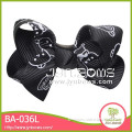 Black Bear pattern ribbon bows mini